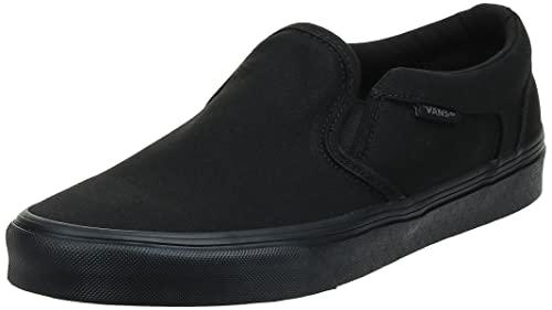 Vans Asher Slip-On Uomo - Canvas Black Black