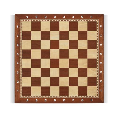 Dal Negro - Scacchiera in Legno con Lettere e Numeri, 45x45 cm