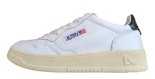 Autry Medalist LL47: Sneakers Iconiche in Pelle Bianca e Verde Montagna
