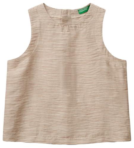United Colors of Benetton Blusa Smacchiata in Misto Lino