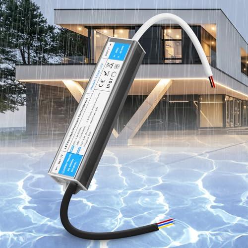 SUCIKORIO Trasformatore LED 12V 100W IP67 Ultra Sottile per Esterni e Interni