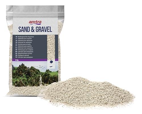 Amtra Quarzo bianco Avorio - Sabbia per acquari al quarzo bianco fine, per acqua dolce o salata, grani 1-3mm, Quantità 5 kg