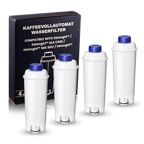 Mutital Filtro Acqua per Macchine da Caffè DeLonghi DLSC002, SER3017, 5513292811 (4 Pezzi)