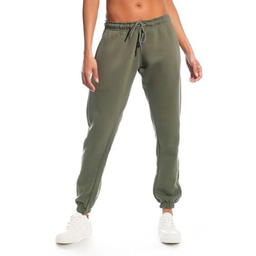 Light And Shade LSLPNT006 Pantaloni della Tuta da Donna Morbidi al Tatto, Army, M
