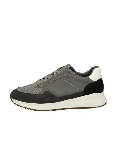 Geox U BRANTHON A, Scarpe da Ginnastica Uomo, Graphite/Dk Grey, 43 EU