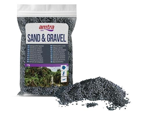 Amtra Quarzo Ceramizzato Nero - Sabbia per acquari al quarzo fine, 2KG