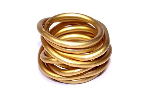 Anello artigianale Nodo Lunare Oro Antico