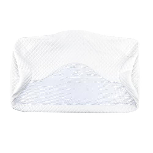 HOMCA Federa di Ricambio Lavabile, Solo per 70x40x8,5/14cm Cuscino, Bianco