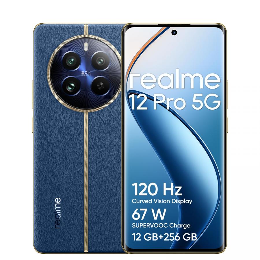 realme 12 Pro 5G Smartphone, 12+256GB, Blu