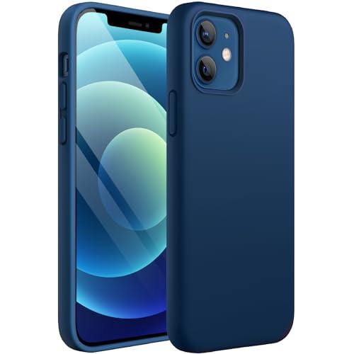 JETech Cover Silicone Blu Cobalto per iPhone 12/12 Pro