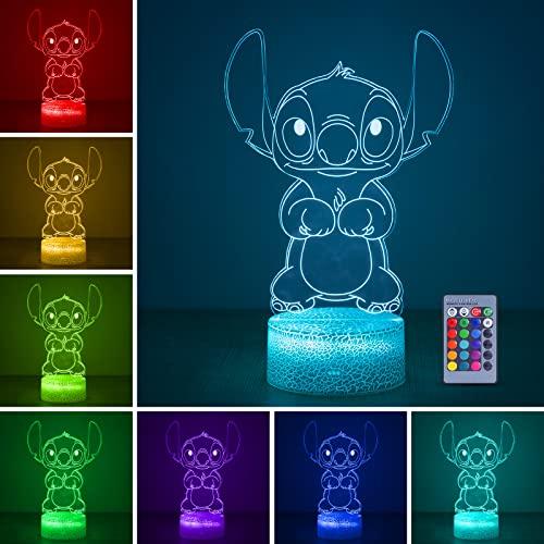 Lampada Stitch 3D a Illusione Ottica