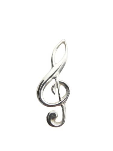 Chiave di Violino: Spilla da Giacca in Argento 925