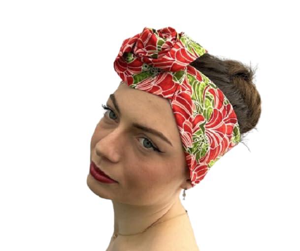 Fascia per Capelli con Ferretto Modellabile BandanasArte - 100% Cotone Pregiato Made in Italy