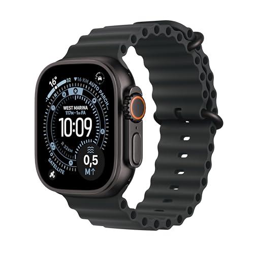 Apple Watch Ultra 3 GPS + Cellular, Cassa 49 mm in titanio nero con Cinturino Ocean nero