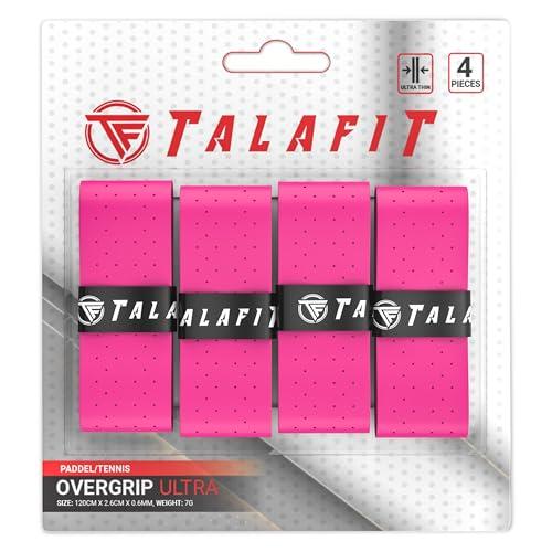 TALAFIT OverGrips Padel Ultra - Rosa (Confezione da 4)