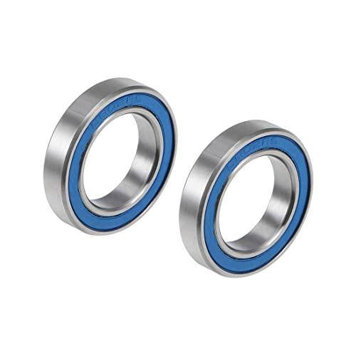 PATIKIL Cuscinetti a Sfere a Gola Profonda 6802-2RS, 15x24x5mm, Acciaio al Cromo, ABEC3 (P6)