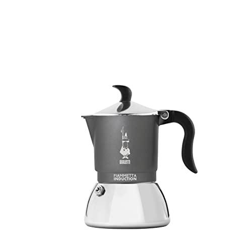 Bialetti Fiammetta Induction Moka 0,13 L Nero, Argento