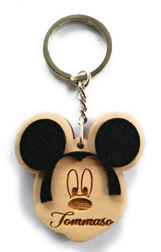 Portachiavi Personalizzato Topolino con Nome - Idea Regalo Unica