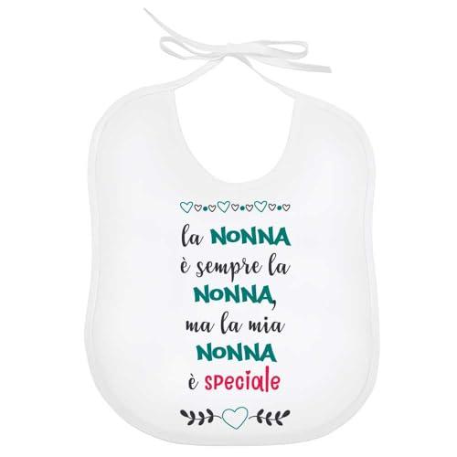 La Ruotante Bavaglino in 100% cotone nonna speciale miglior super progress chiedi festa bavetta regalo nascita (6)
