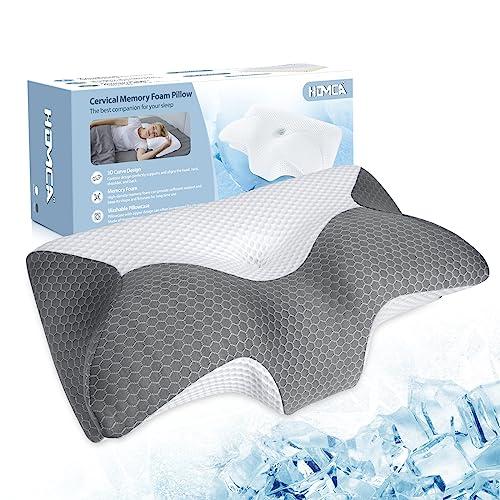 Cuscino Ortopedico Ergonomico Memory Foam HOMCA per un Sonno Ristoratore