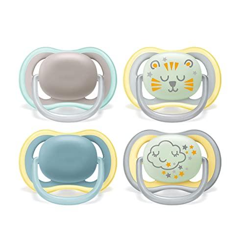 Philips Avent Ultra Air 18M+ - Set 4 Succhietti (2 Fosforescenti, 2 Diurni)