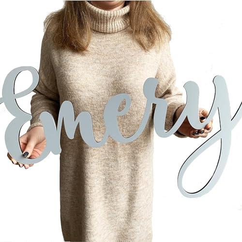 Targa Personalizzata con Nome in Legno per Cameretta Bambino/a