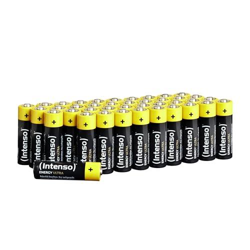 Intenso Energy Ultra - Batterie Alcaline AA Mignon LR6, Confezione da 40