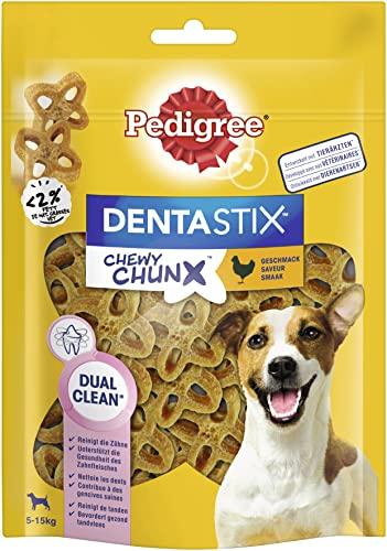 Pedigree Dentastix Chewy Chunx - Spuntino dentale per cani di piccola taglia da 5 a 15 kg, con pollo, 1 x 68 g