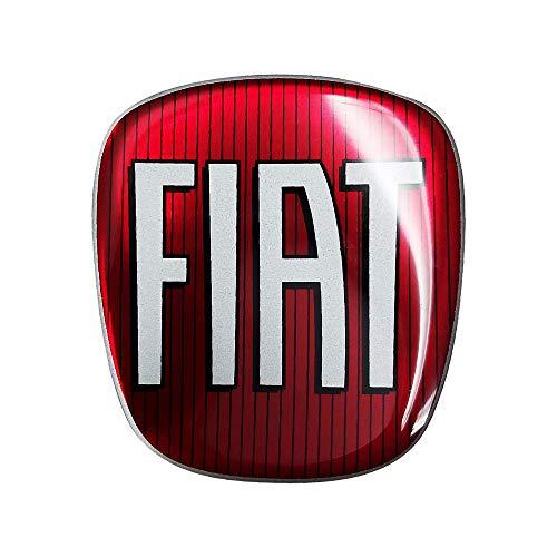 Adesivi 3D Logo Fiat 500 Anteriore e Posteriore - Rosso