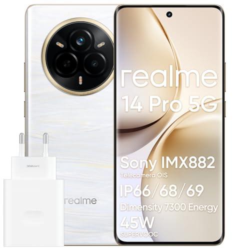 Realme 14 Pro 5G Bianco (8+256GB) - Smartphone con Fotocamera Sony OIS e Design Termosensibile