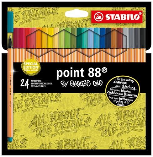 STABILO point 88 Snooze One Edition - Astuccio da 24 colori