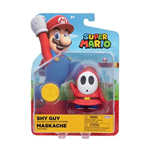 World of Nintendo Super Mario - Statuetta snodata Shy Guy con Accessorio