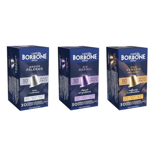 Caffè Borbone Kit Degustazione Alluminio - 90 Capsule Compatibili Nespresso®*