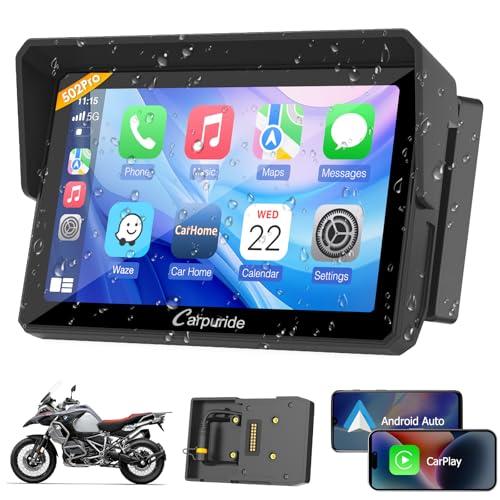 Carpuride W502PRO B - Navigatore Moto CarPlay Android Auto per BMW