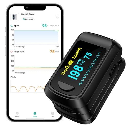 HealthTree Pulsossimetro Bluetooth da Dito