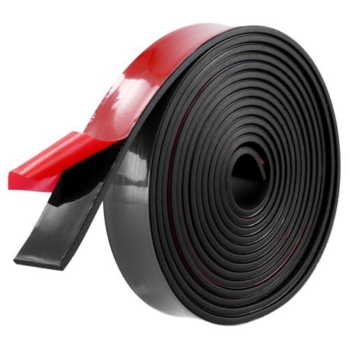 QWORK Rotolo Gomma Adesiva Neoprene - 3 Metri x 25mm x 3mm