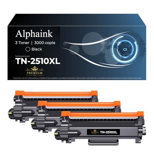 AlphaInk 3 Toner Compatibili Brother TN2510XL - Performance e Convenienza