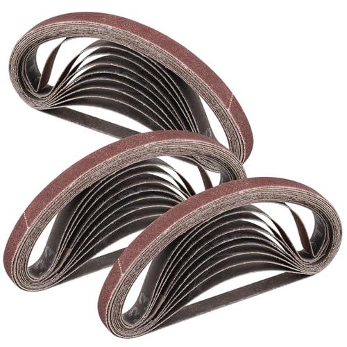 STEBRUAM Nastri Abrasivi 10 x 330 mm,30PCS 80 grana Levigatrice a Nastro