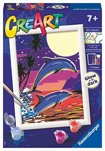 Ravensburger CreArt Serie E, Delfini Al Chiaro Di Luna