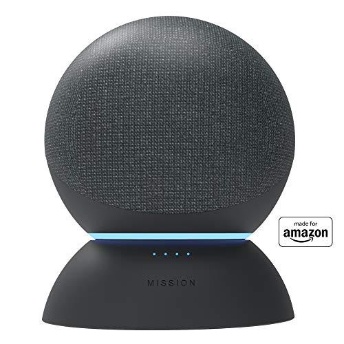 Base con batteria Made for Amazon per Amazon Echo (4ª generazione), Nero