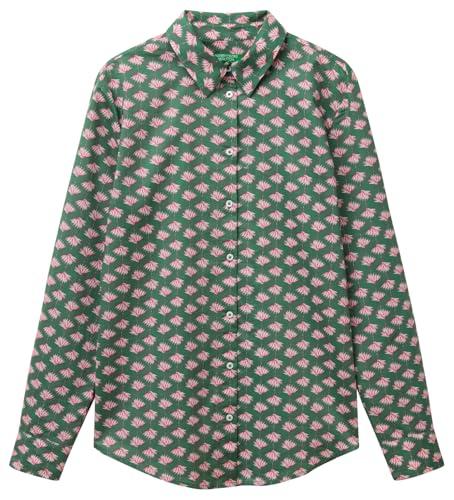 United Colors of Benetton Camicia in Mussola di Cotone Stampata