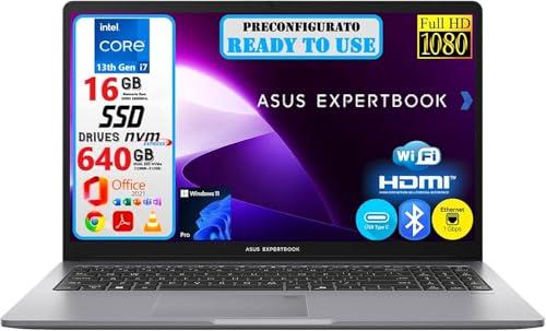 ASUS ExpertBook P1 (P1503) i7-13620H, 16GB RAM, 640GB SSD, 15.6
