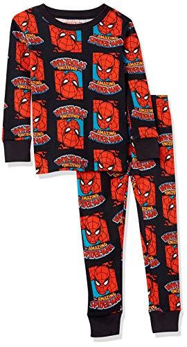 Amazon Essentials Marvel Pigiama Aderente, 2 Pezzi Bambini e Ragazzi, Marvel - Uomo Ragno, 3 anni
