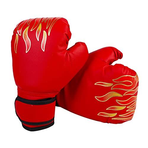 Hwtcjx guanti pugilato, guantoni boxe, guanti sacco boxe, Guantoni da boxe per bambini, guanti da boxe in PU, guanti da sparring junior, fascia di età 3-12 anni, allenamento di boxe (6 oz, Rosso)