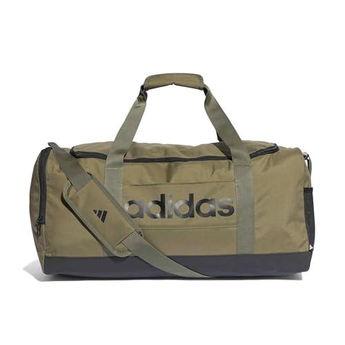 Adidas Essentials Linear Duffel Bag Olive Strata/Black M