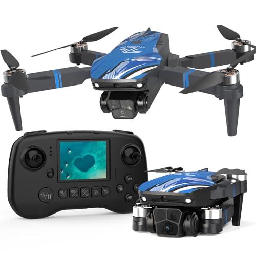Drone con Fotocamera 4K e Schermo LCD, Evitamento Ostacoli 270°