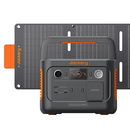 Jackery Explorer 300 Plus Centrale Elettrica Portatile con Pannello Solare da 40W