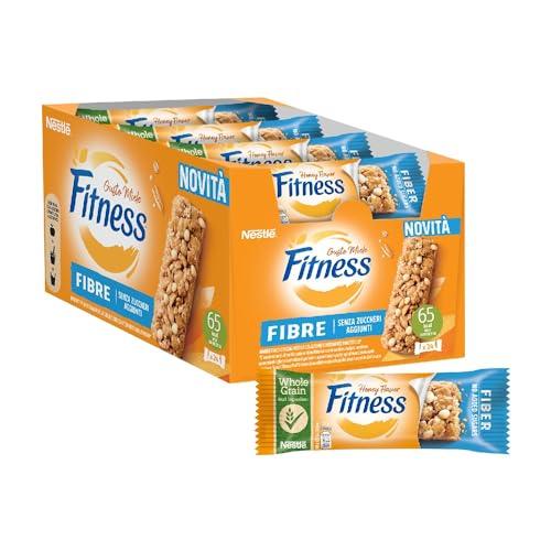 FITNESS Fiber Gusto Miele Barrette di Cereali Integrali al gusto Miele, 24 barrette da 20g (480g)