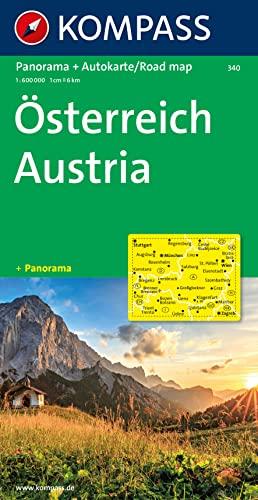 Carta panoramica n. 340. Austria-Osterreich. Con carta 1:600000: mit Panorama