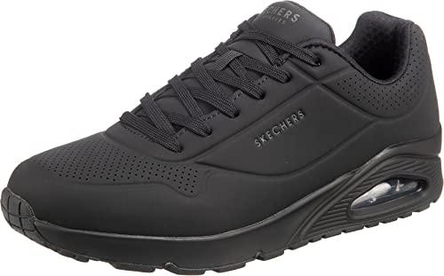 Skechers Uno Stand On Air, Sneaker Uomo, Black Durabuck Trim, 46 EU